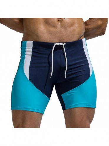 Board Shorts Mens Unisex 3D Printed Shorts Casual Drawstring Pocket Shorts for Workout Basketball Swim Gym - Blue 2 - C9196UC...