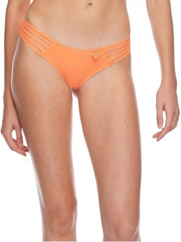 Sets Women's Smoothies Amaris Solid Cheeky Coverage Bikini Bottom Swimsuit - Mango - CD18HWKHNUX $70.85