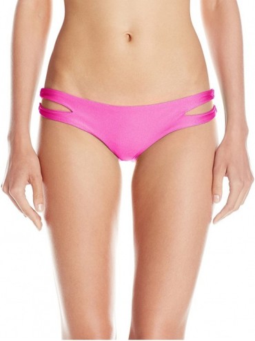 Bottoms Women's Borrachera De Mar Zig Zag Open Side Moderate Bikini Bottom - Too Hot Miami - CC11UI1ZOLN $57.67
