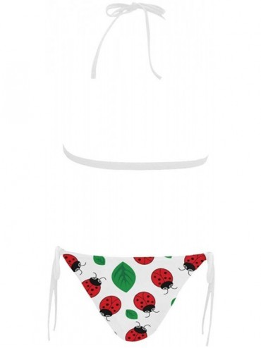 Sets Cherry Sexy Halter Bikini Swimsuit (Front Buckle) for Women - Design15 - CS18T9O22YH $30.08