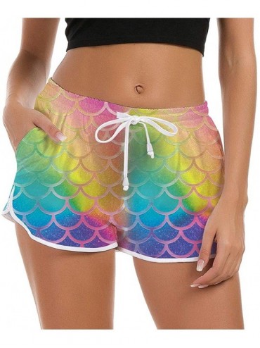 Tankinis Women's Drawstring Board Shorts Quick Dry Stretch Novelty Patterns Swimsuits Swimwear Bottoms S XXL A1 mermaid 02 - ...