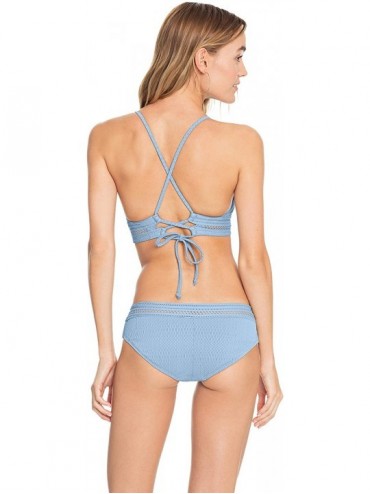 Tops Women's Perla Banded Triangle Bikini Top - Pacific Blue - C918N0AE2KH $49.63