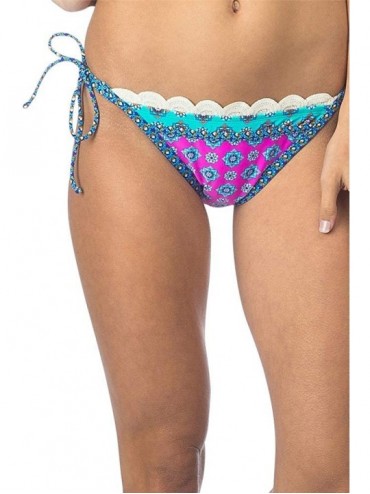 Tankinis Mix It Up Crochet String Side Tie Bikini Bottom - C7194KMDN92 $16.16