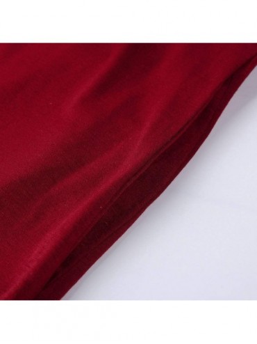 Rash Guards Women Summer Casual Pockets Strappy Long Dress Beach Cami Split Maxi Dress - Red - CY18TW7HGX2 $20.14