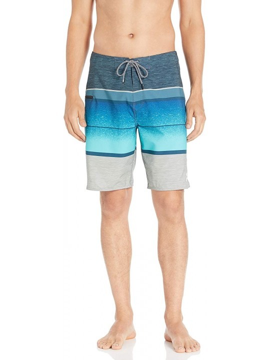 Board Shorts Men's Mirage Clearwater Stretch Board Shorts - Blue - CT18LS4E8YS $30.92