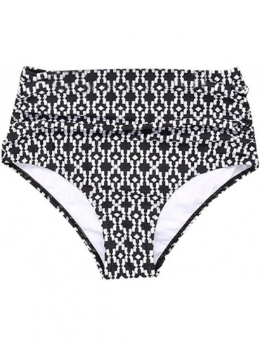 Tankinis Women's High Waisted Bikini Swim Pants SFE Fashion Printing Bottom Swimsuit Swimwear Bathing Monokinis Shorts Gray -...