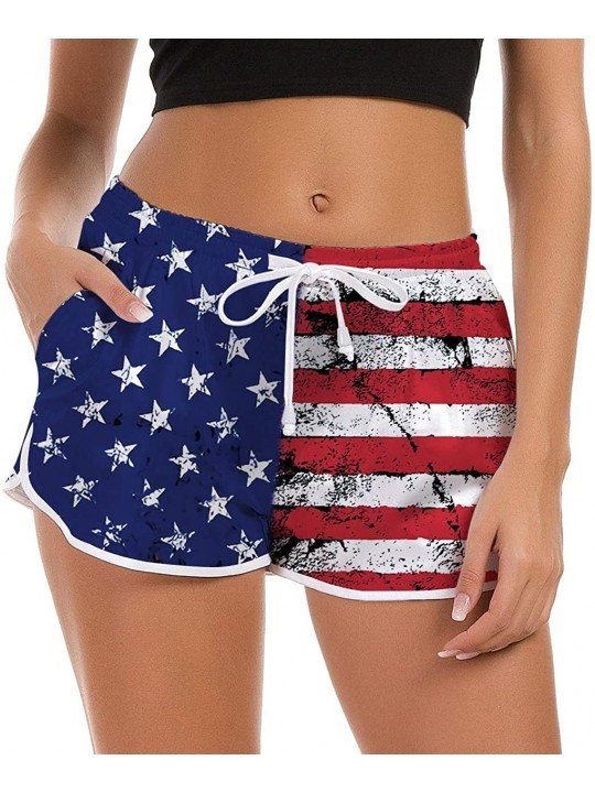 Board Shorts Women Beach Boardshorts Quick Dry 3D Graphic Swimwear Summer Bottom Novelty Workout Gym Sport Pants with Side Po...