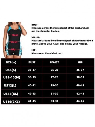 One-Pieces Womens Boyleg One Piece Athletic Swimsuits with Shorts Sport Lap Bathing Suit Racerback Swimwear for Teens Girl - ...