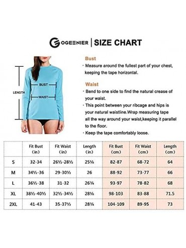 Rash Guards Women's Long Sleeve Rashguard Swim Shirts UV UPF 50+ Sun Protection Swimsuit Top - Coral - CV18TQLRL0E $14.81