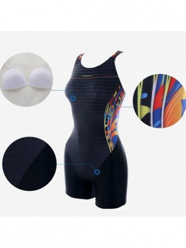 Racing Women Sports Bodysuit Athletic Swimsuit - Red - CG12O12QZNU $14.00