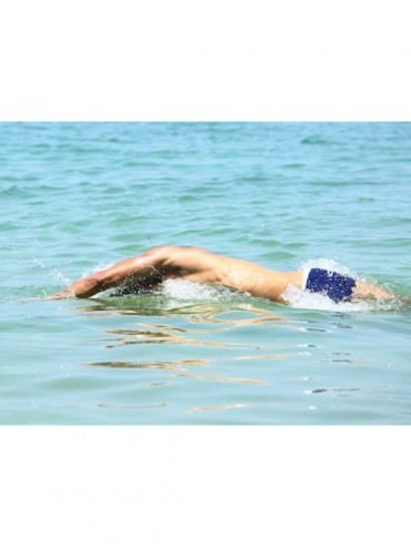 Trunks Mens Swimwear Swim Trunks Short Boxer Briefs with Zipper Pockets - Grey - CZ18ECHUI04 $9.22
