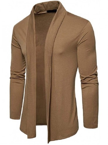 Rash Guards Mens Pure Color Jackets Long-Sleeve Slim-Fit Simple Cardigan Fashion Thin Coat Casual Blazer Tops Masculinous Gif...