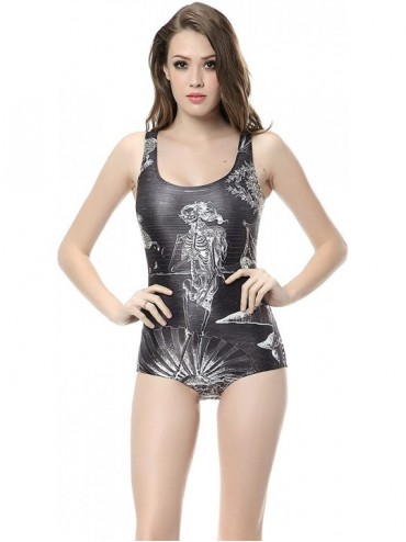 One-Pieces Women's Fashion One-Piece Swimsuit Bikini - Skeleton People - C711ZCWU0WB $29.69