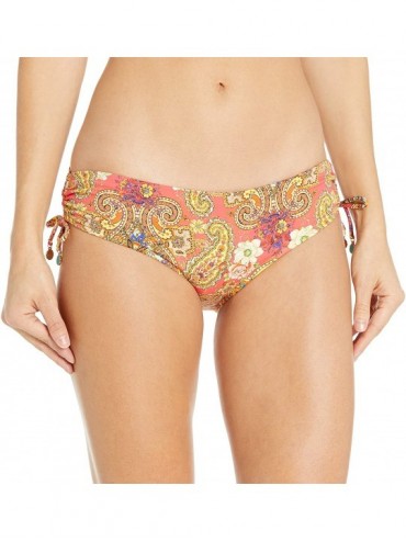 Bottoms Women's Camellia Adjustable Sides Bikini Bottom - Camellia - CQ185LXDXYX $73.89