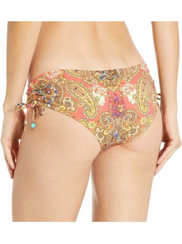 Bottoms Women's Camellia Adjustable Sides Bikini Bottom - Camellia - CQ185LXDXYX $45.10