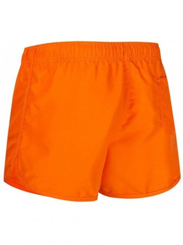 Trunks Men's Swim Trunks Summer Drawstring Splicing Swimming Trousers Beach Surfing Shorts（10+Color） - Orange - CD18SKYQOIR $...