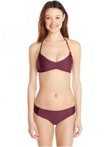 Sets Women's Smoothies Ruby Solid Bikini Bottom Swimsuit - Smoothies Porto - C21869ID2AL $32.85