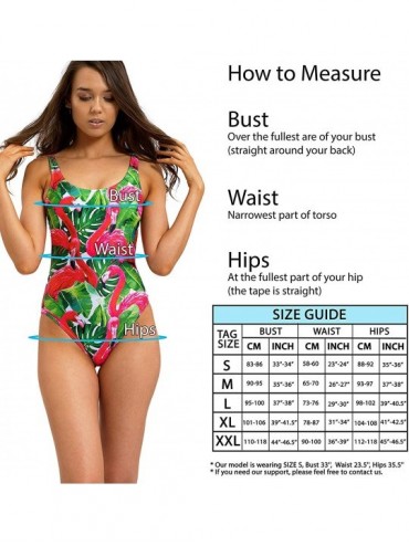 One-Pieces Women's One Piece Swimsuits Tummy Control - Slimming One Piece Bathing Suits for Women - Flamingo 1 - CA18K0OZWG7 ...