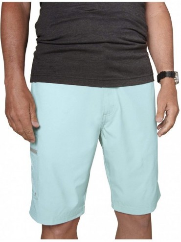 Board Shorts Men's Cargo Shorts - Ocean Blue - CM194W73KED $36.15