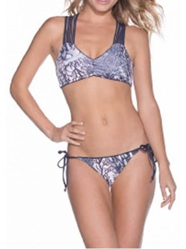 Bottoms Women's Sunny Reversable Bikini Bottom Swimsuit - Dark Gray - C9186L22SU8 $37.31