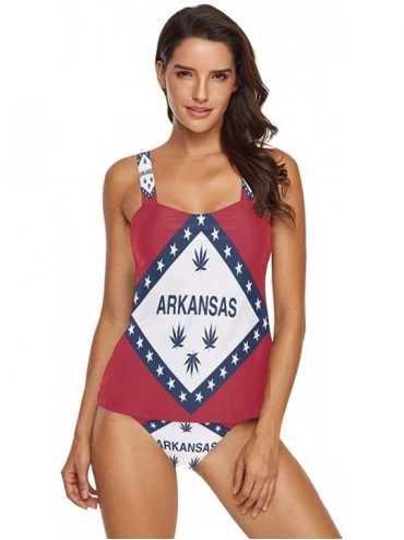 Sets Flag of Texas State Womens Two Piece Bikini Set Swimwear Beachwear - Flag of Arkansas Marijuana - CC18TTQ5KXR $57.62