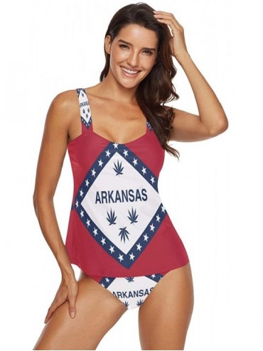 Sets Flag of Texas State Womens Two Piece Bikini Set Swimwear Beachwear - Flag of Arkansas Marijuana - CC18TTQ5KXR $25.69