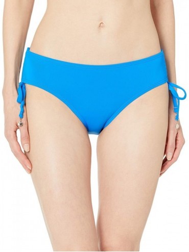 Bottoms Women's Alex Solid Side Tie Adjustable Bikini Swim Bottom - New Blue - CV18K2TWUMO $30.35