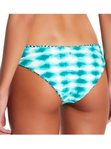 Tankinis Women's Lola Low Rise Cheeky Bikini Bottom Swimsuit - Blur Seafoam - CX18697SUC5 $27.55