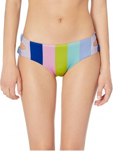 Sets Women's Skimpy Hipster Bikini Swimsuit Bottom - Pink//Prism Stripe - CC18K2I588M $21.05