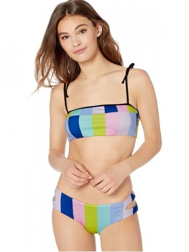 Sets Women's Skimpy Hipster Bikini Swimsuit Bottom - Pink//Prism Stripe - CC18K2I588M $12.63