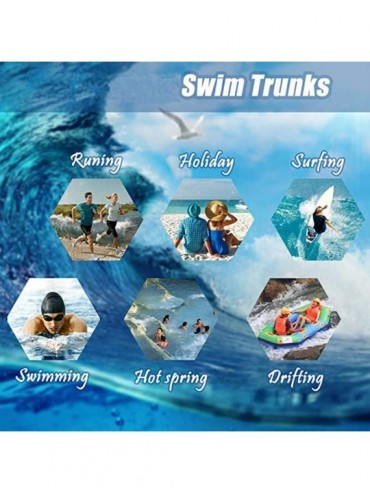 Trunks Men's Summer Beach Board Shorts Swim Trunks - Stretch Waist Band Board Shorts - Flying Mallard Ducks1 - C919CMHXTI5 $2...