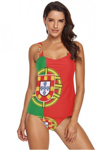 Sets North Carolina State Flag Womens Two Piece Bikini Set Swimwear Beachwear - Portuguese Flag - CH18TWUY54U $57.21