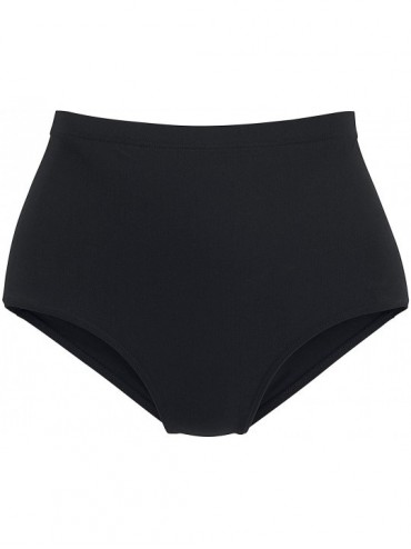 Tankinis Women's High Waisted Swimsuit Bikini Bottoms Tummy Control Tankini Bottoms Swim Shorts Plus Size - Black - CN18KOAAI...