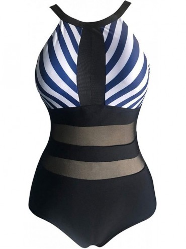 Sets Bikini High Waisted Swimsuits for Women Tummy Control Tankini Bathing Suits Two Piece Flounce Swimwear - A-8 - CX18M03G2...