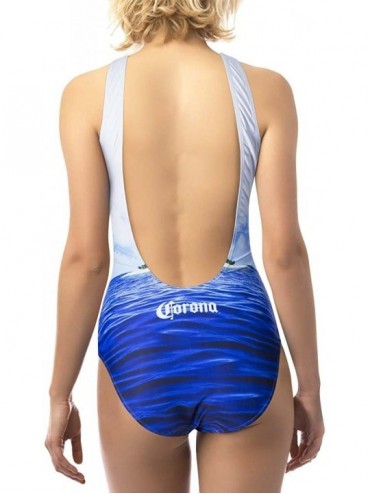 One-Pieces Extra Beach Scene Bathing Suit One Piece Women's Swimsuit - C1180ROM8Z5 $25.67