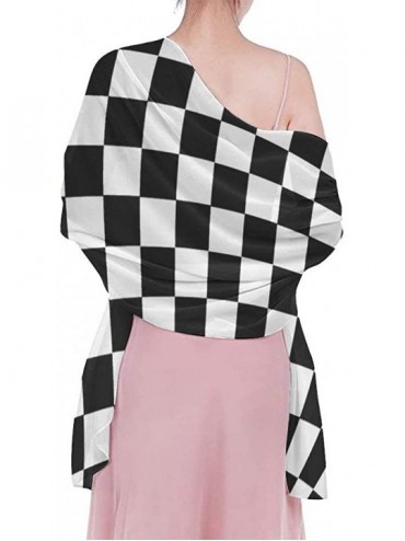 Cover-Ups Women Fashion Shawl Wrap Summer Vacation Beach Towels Swimsuit Cover Up - Race Waving Checkered Flag - C2190TSXYYG ...