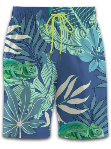 Board Shorts Skull Octopus Men's Fashion Printing Leisure Beach Shorts Colorful Beach Pants - Color-10 - CW19CLMKS9C $35.59