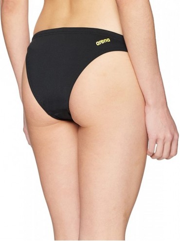 Tankinis Women's Rule Breaker Free Brief MaxLife Bikini Bottom - Black - CF18CKLMTGD $17.37