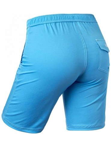 Board Shorts Women's UPF 50+ Board Shorts - Aqua - CN11QW3A7SZ $50.35