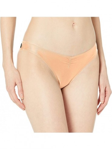 Tankinis Women's Simply Solid V Beach Pant Cover-up - Pale Peach - CZ18235LD7M $56.60