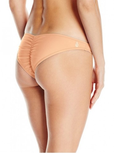 Tankinis Women's Simply Solid V Beach Pant Cover-up - Pale Peach - CZ18235LD7M $56.60