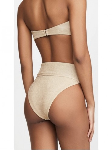 Tankinis Women's Bow Bikini Bottoms - Gold - CM1959UDCYA $44.96