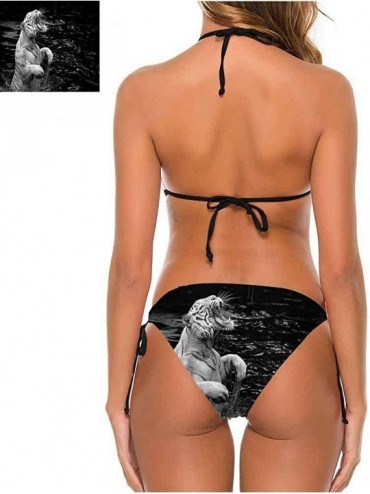 Bottoms Bikini Safari- Collage Local Wild Animals Fits All Different Body Types - Multi 06-two-piece Swimsuit - CK19E7CN2CZ $...