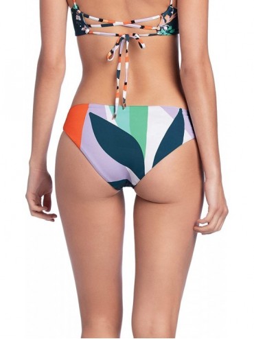 Bottoms Women's Sublime Reversible Signature Swimsuit Bikini Bottom - Song of Pilots Green Flower/Geo Floral - CZ18R9ZC0LH $5...
