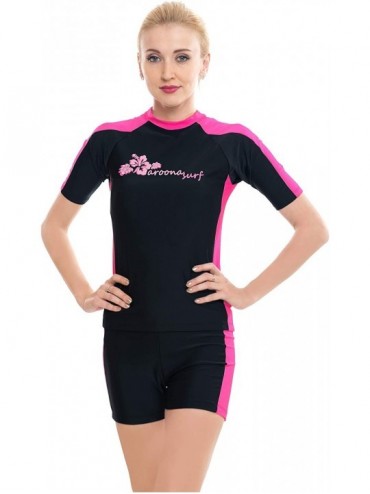 Rash Guards Women's Rash Guard UPF Protection Swim Shirts S M L XL 2XL 3XL - Style 5 - CZ18AT49X84 $70.39