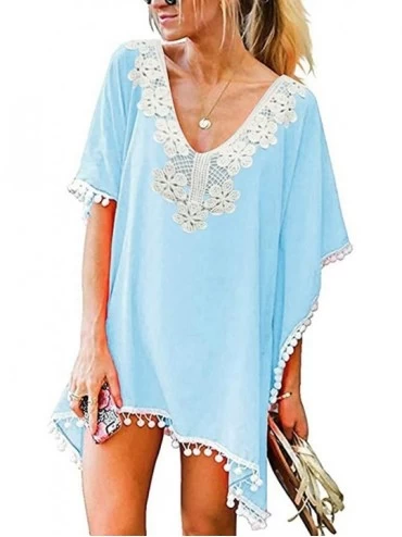 Cover-Ups Swimsuit Cover Ups for Women Crop Tops Kimono Cardigan Loose Cover Up Sun Protection Anti-UV - Cover Up Bu - CZ19CR...
