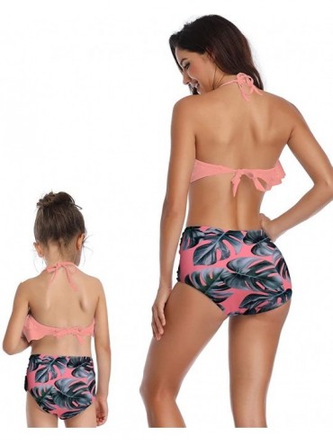 Sets Women's High Waisted Bikini Swimsuit Two Piece Bathing Suit Top With Swim Bottom - C-orange - CB18QY9TR58 $17.70