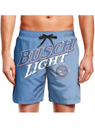Board Shorts Beer-Busch-Light-Logo- Men's Casual Shorts Summer Custom Quick Dry Swim Trunks - Beer Busch Lighg - CZ19722C5KL ...