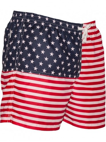 Board Shorts Men's Patriotic American Flag Swim Trunks The Old Glory's - The Old Glory's - CP180WWIRWS $38.66