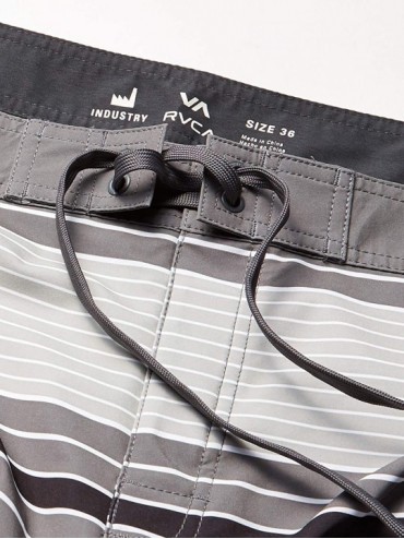 Board Shorts Men's Uncivil Stripe Trunk - Multi Color - C218U8XCQND $38.38